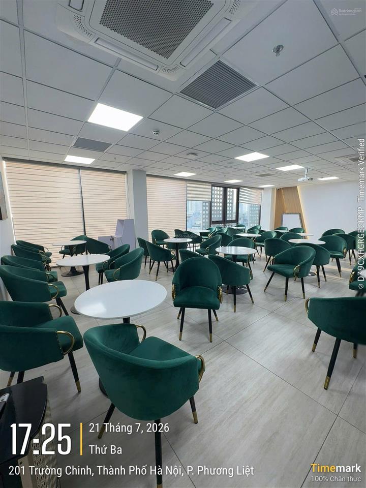 Gems 201 trường chinh cho thuê văn phòng 242m2 giá thuê 360k/m2, sàn mới 100% thanh xuân, hà nội
