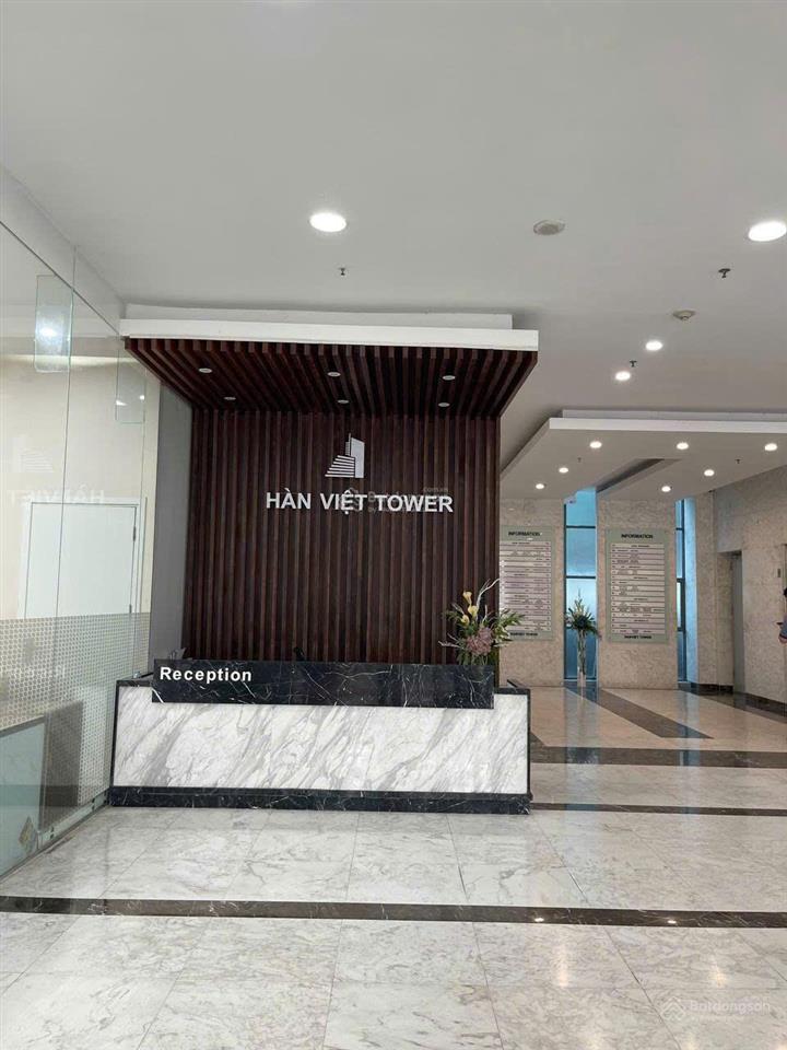 Cho thuê văn phòng hàn việt tower 203 minh khai, 300m2, giá 350k/m2, sàn thông view sông thoáng đẹp