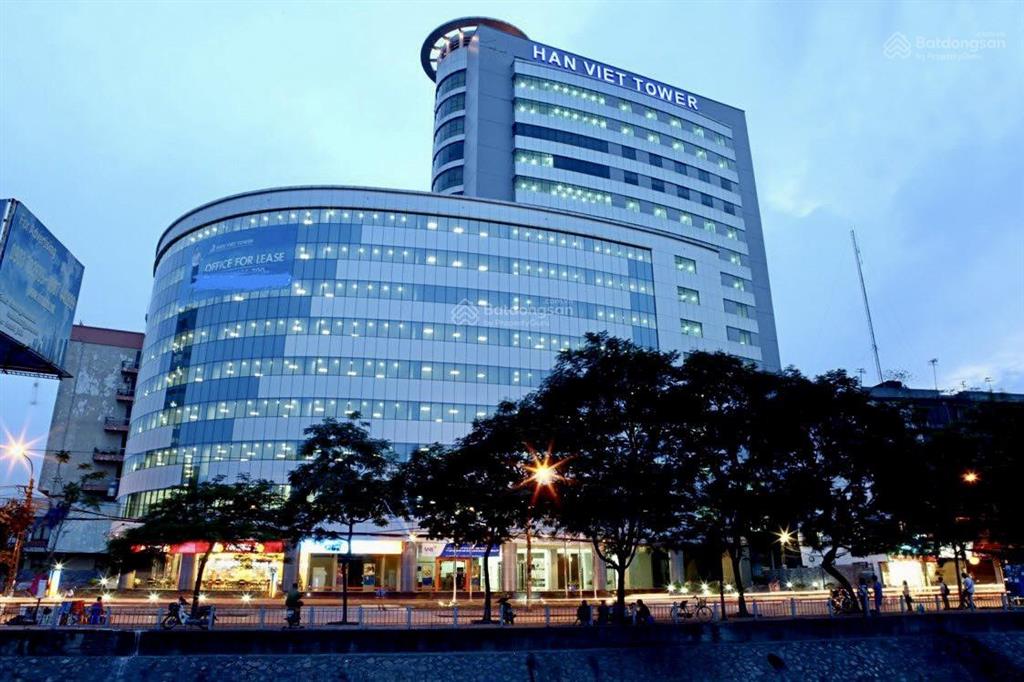 Cho thuê văn phòng hàn việt tower 203 minh khai, 300m2, giá 350k/m2, sàn thông view sông thoáng đẹp