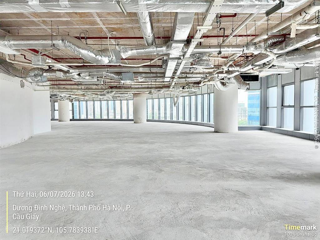 Bql thái nam building dương đình nghệ cho thuê vp hạng a. dt 1300m2 sẵn nội thất, cắt lẻ linh hoạt