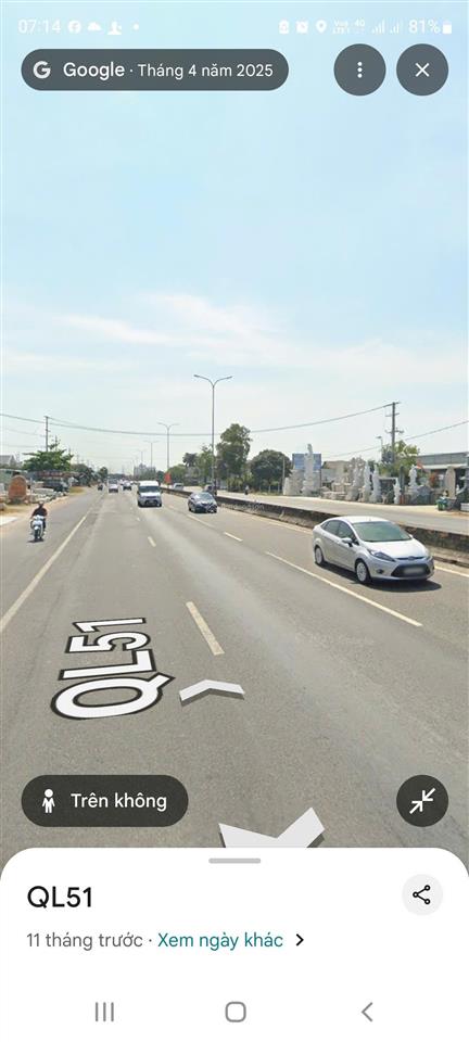 Cc bán nhà mặt tiền 330m2  quốc lộ 51 tân hải  phú mỹ  bà rịa