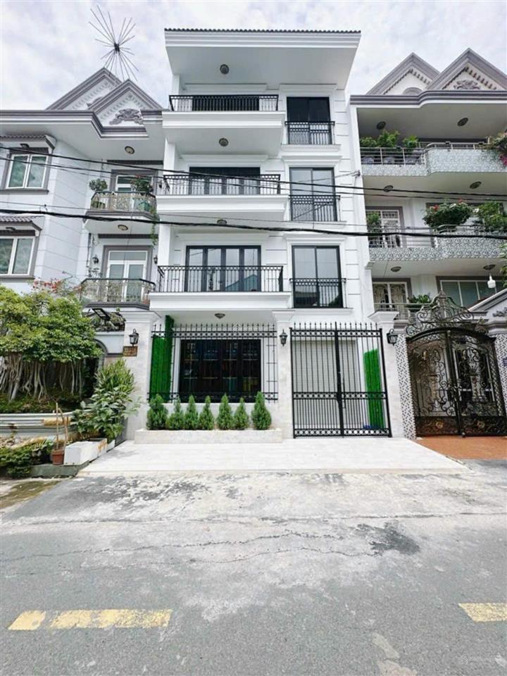 Nhà phạm huy thông, p. 7, gv. bề ngang 7m, nhà mới trệt 3 lầu nhà trống, giá 17,5 tỷ tl