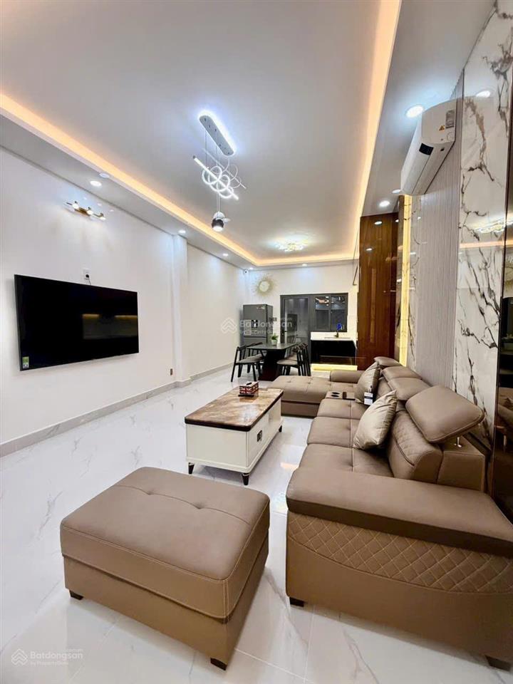 Bán nhà lê văn thọ, phường 9, quận gò vấp. dt 4m x 21m trệt 3 lầu st, full nội thất, giá 10 tỷ tl