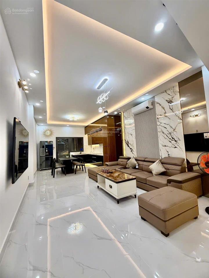 Bán nhà lê văn thọ, phường 9, quận gò vấp. dt 4m x 21m trệt 3 lầu st, full nội thất, giá 10 tỷ tl