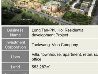 M&a da "the fores center" 55ha taekwang kdc tkg long tân  phú hội, nhơn trạch, đồng nai