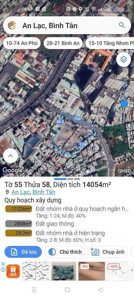 M&a da chcc nhà ở xã hội đường lê cơ, p. an lạc, bình tân hcm (ngay kinh dương vương)