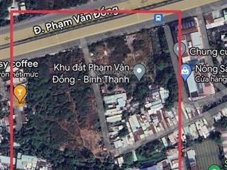 Quỹ đất 2.4ha phạm văn đồng, bình thạnh (p. bình lợi trung tp hcm)