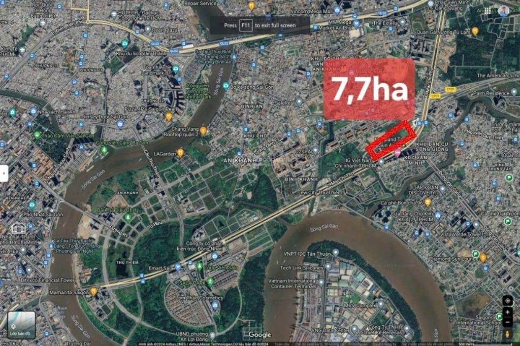 Quỹ đất 7.7ha 3mt mai chí thọ, an phú q2 (tp.thủ đức) p. bình trưng tp.hcm