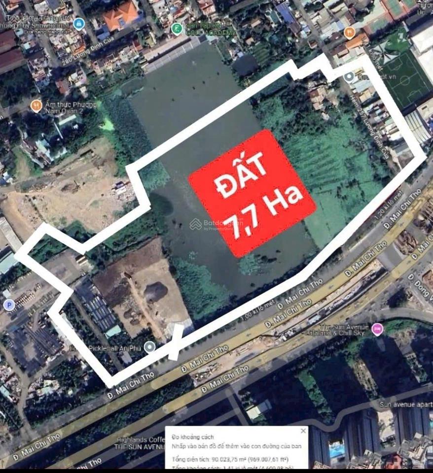 Quỹ đất 7.7ha 3mt mai chí thọ, an phú q2 (tp.thủ đức) p. bình trưng tp.hcm