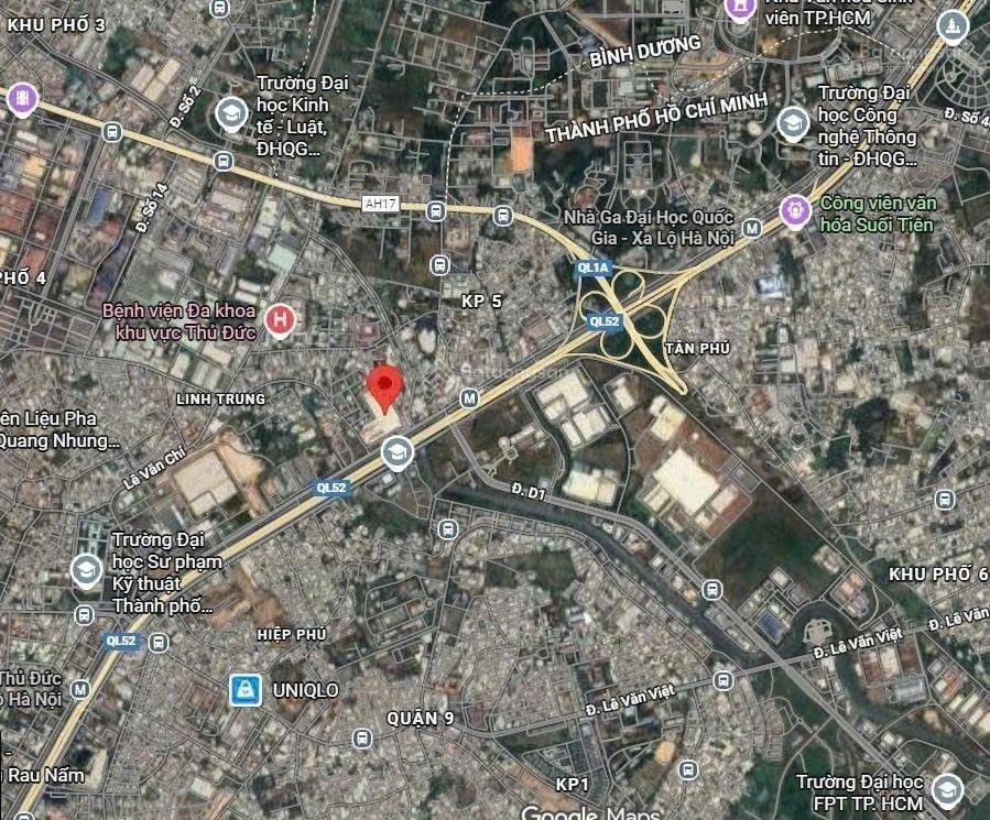 Bán quỹ đất tặng da tttm & chcc, dt 26,041m2 (2.6ha) số 481 xa lộ hà nội (võ nguyên giáp) thủ đức