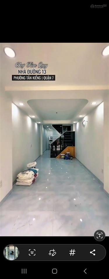 Ngay chợ tân quy  bán nhà mặt tiền đường số 13 phường tân kiểng, quận 7 (p. tân hưng mới)
