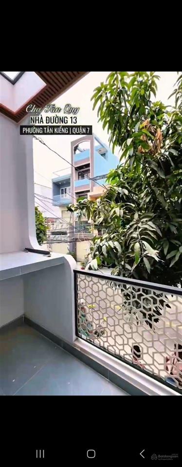 Ngay chợ tân quy  bán nhà mặt tiền đường số 13 phường tân kiểng, quận 7 (p. tân hưng mới)