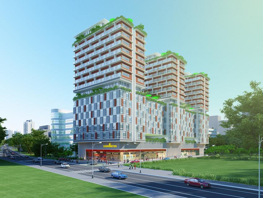 Cho thuê cc charmington la pointe, 13 tr/th, 45m2, view đẹp, hàng hiếm, giá còn thương lượng