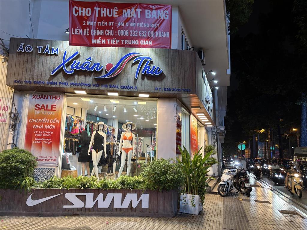 Cho thuê mặt bằng góc 2 mt nam kỳ khởi nghĩa đbp, quận 3, phù hợp spa / showroom (không f&b)