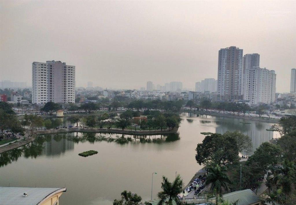 Bán nhà mặt hồ đền lừ 9 tầng thang máy kinh doanh  văn phòng