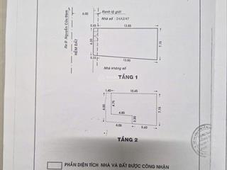 Hxh 6m thông nguyễn cửu đàm  6,2x15 nở hậu (100m²)  giá 9 tỷ tl