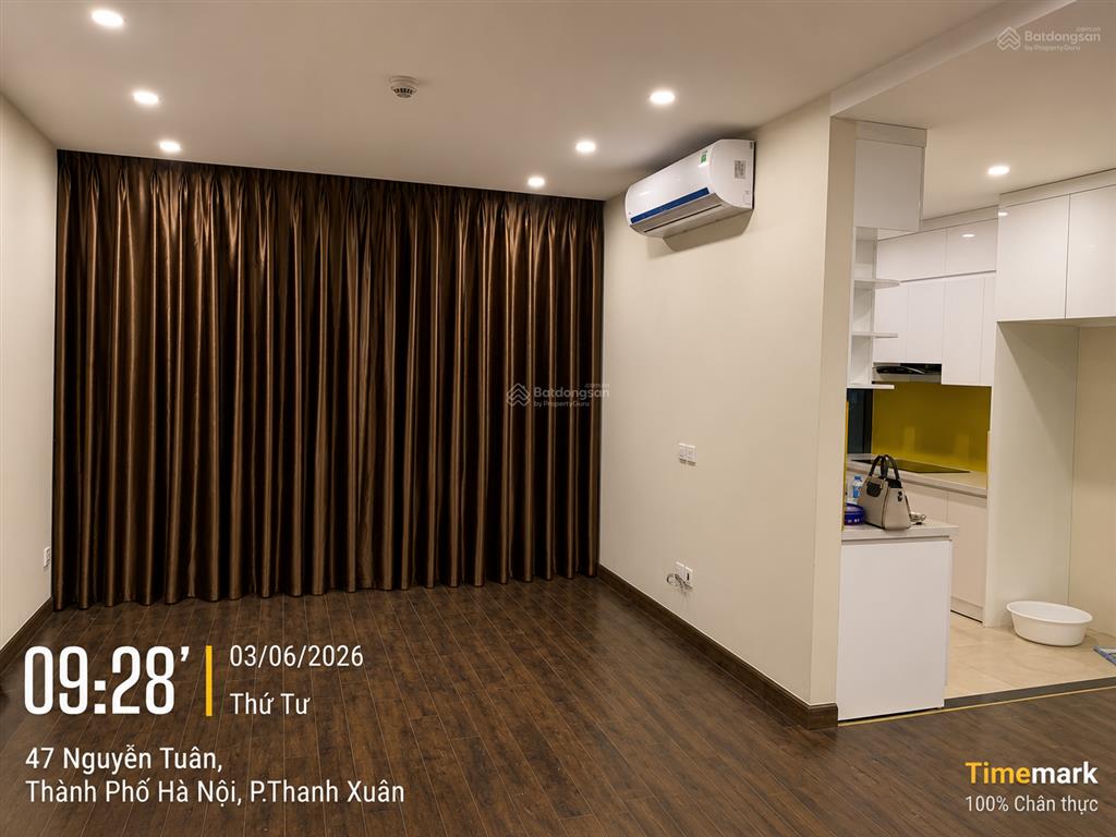 Cho thuê căn hộ chung cư goldseason 47 nguyễn tuân 64m2, 2 phòng ngủ, 1 wc đồ cơ bản 12.5 tr/th