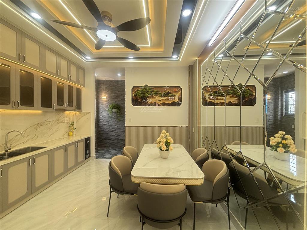 Nhà 2 tầng full nội thất cao cấp hẻm 6m huỳnh tấn phát phú xuân nhà bè 4x16 giá 5.75 tỷ