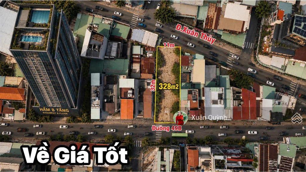Nợ bank 71 tỷ, bán rẻ! 328.57m2  đơn giá 280 triệu/m2 mặt tiền xuân thủy xây cao 1 hầm  6 tầng