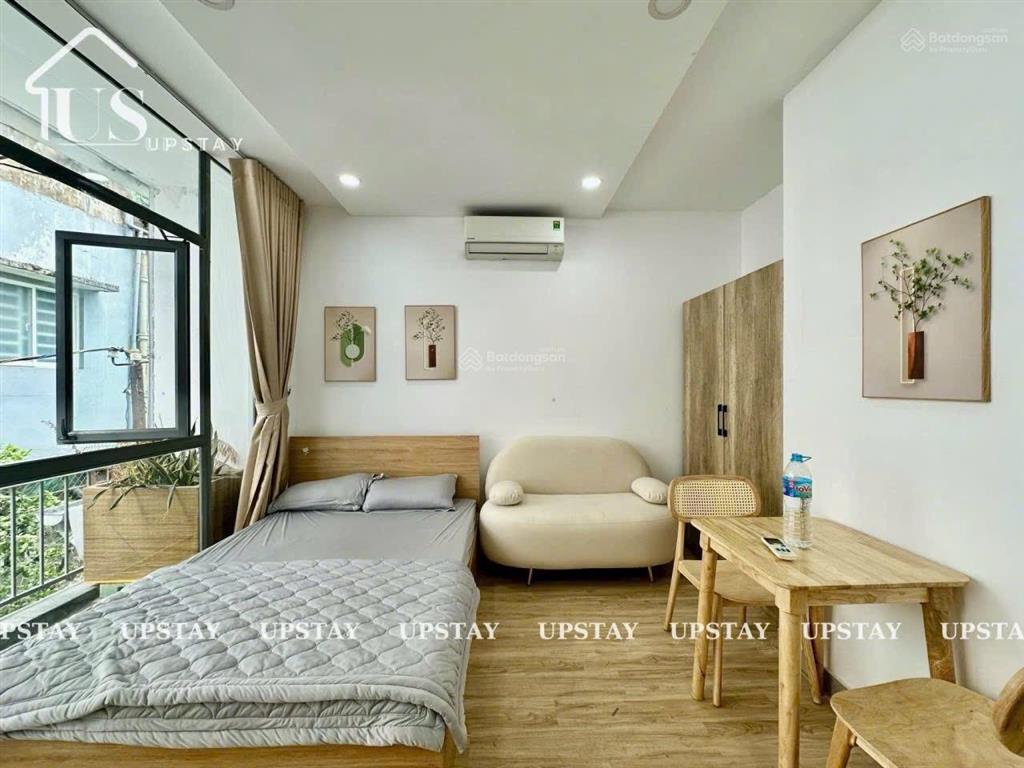 Cho thuê căn hộ 1 phòng ngủ tách bếp  ban công máy giặt riêng trần quang khải q1,gần chợ tân định