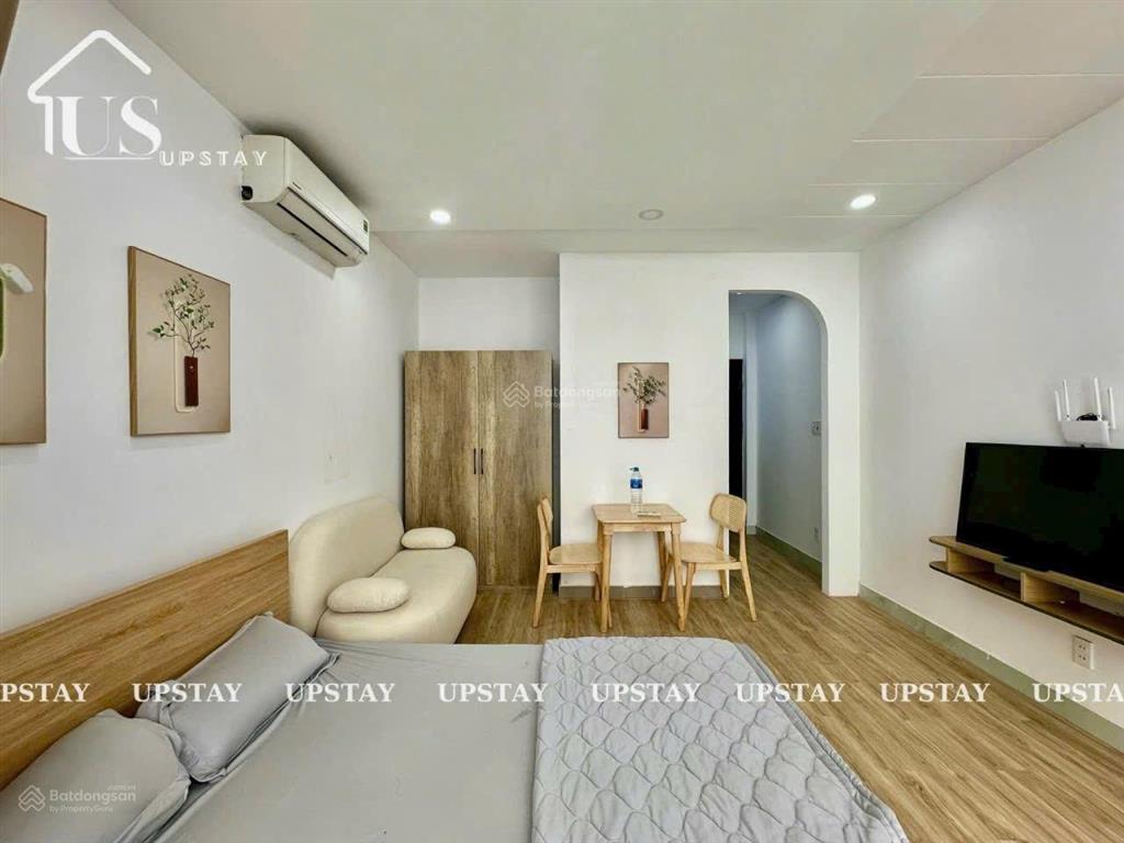 Cho thuê căn hộ 1 phòng ngủ tách bếp  ban công máy giặt riêng trần quang khải q1,gần chợ tân định