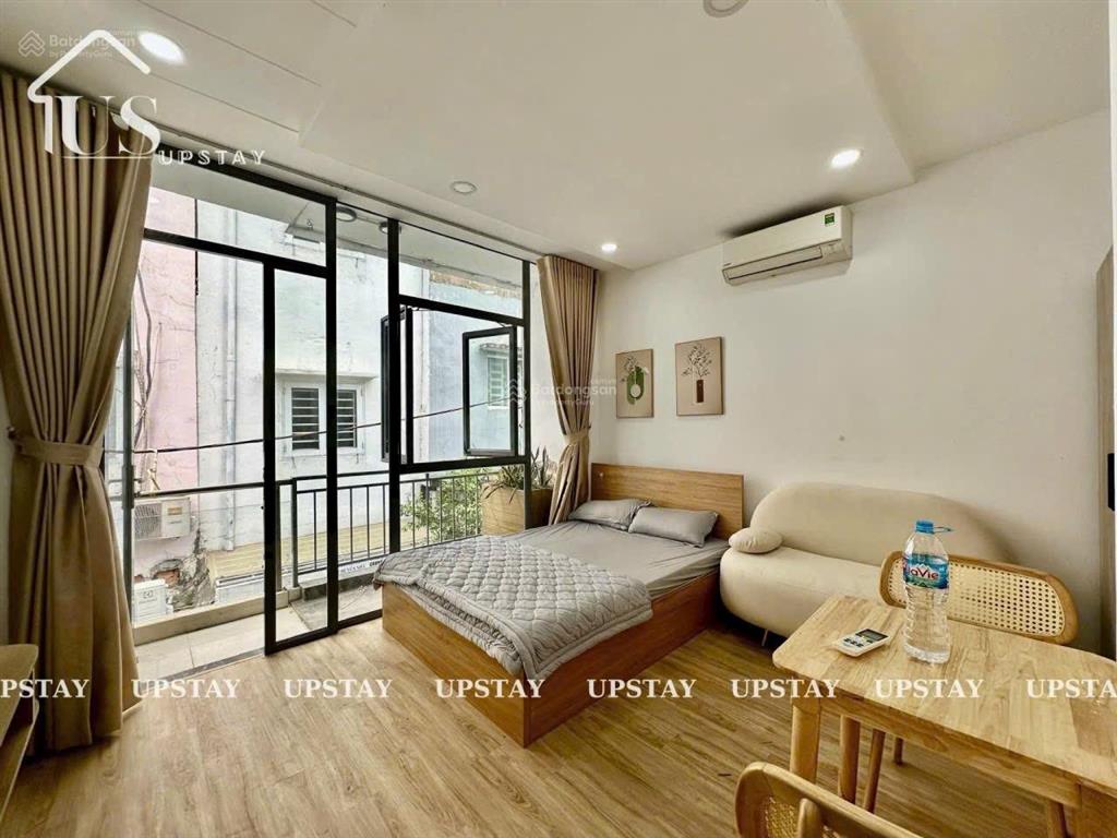 Cho thuê căn hộ 1 phòng ngủ tách bếp  ban công máy giặt riêng trần quang khải q1,gần chợ tân định