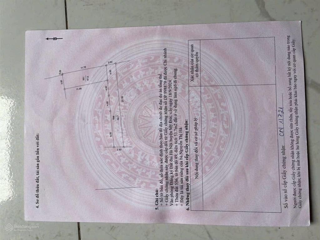 Hơn 700tr có đất hà nội 50m² ô tô chạy quanh giữ tiền quá đẹp