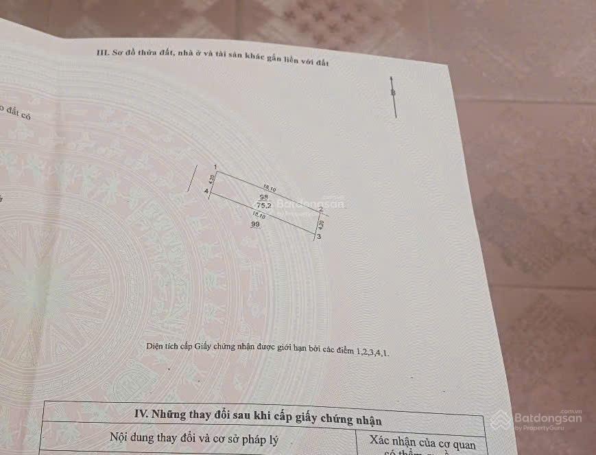 Chính chủ cần bán nhanh lô đất xuân nộn, đông anh, diện tích 75,2m2, mặt tiền 4,2m,ô tô tải vào đất