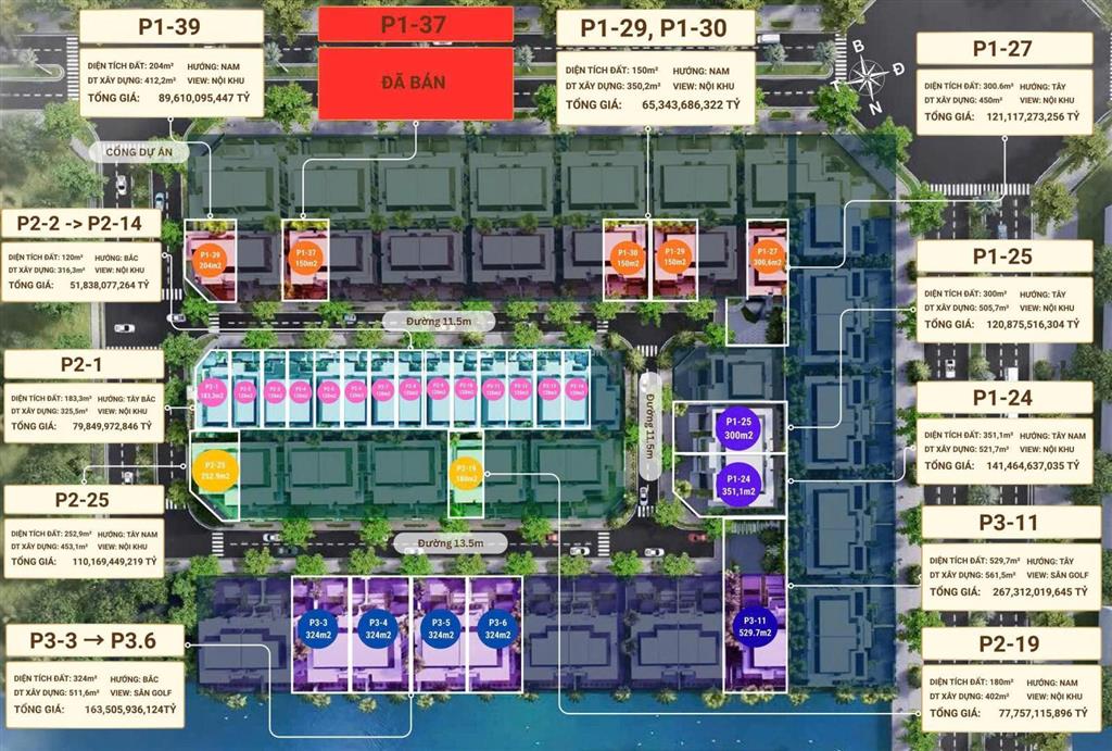 Bán biệt thự 4pn, 3wc tại khu đô thị nam thăng long  ciputra, 51 tỷ, 120m2