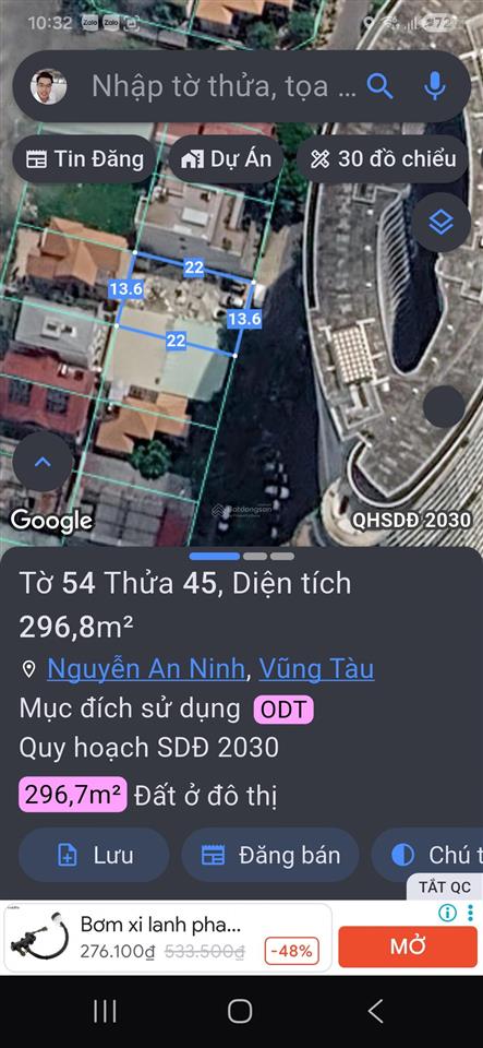 Cho thuê mặt bằng đẹp 300m2 khu đô thị chí linh, vũng tàu vị trí kinh doanh đắc địa