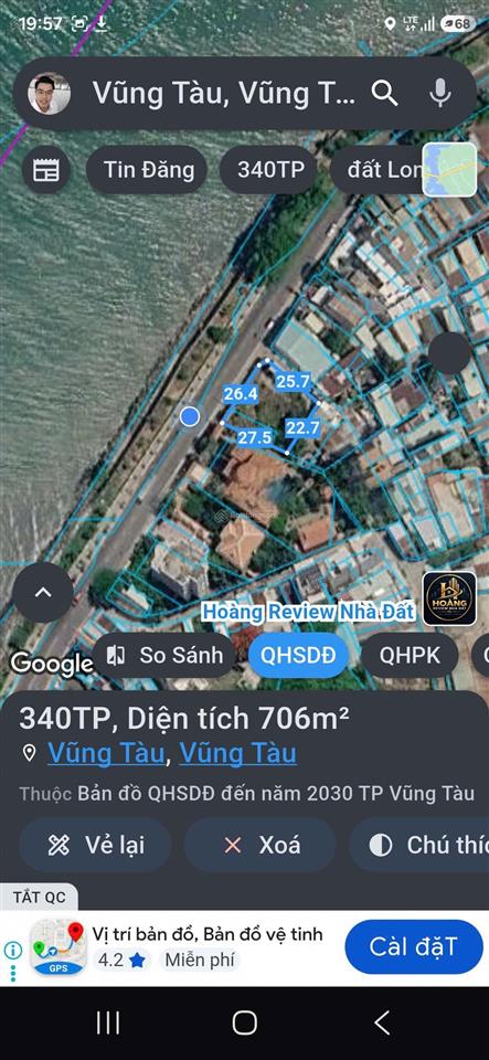 Cho thuê mặt bằng diện tích lớn 700m2, trần phú  view trực diện biển  tp vũng tàu chỉ 30tr/tháng