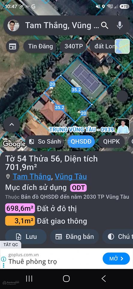Siêu phẩm đất vàng 702m2 đối diện sân golf chí linh cụm 10 biệt thự đặc biệt đẳng cấp vũng tàu