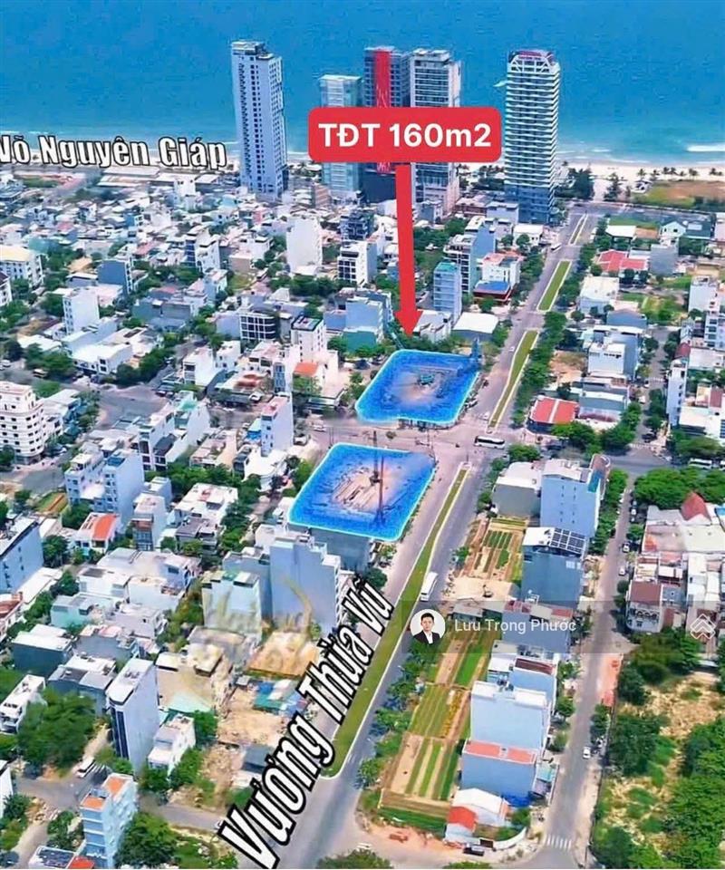 Bán cặp đất trần đức thông 160m², ngang 10m, cách biển mỹ khê 150m, gần khách sạn hilton đà nẵng