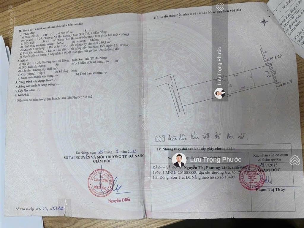 Bán đất mặt tiền mỹ khê 5, đà nẵng, cách nguyễn văn thoại 50m, chỉ 5 phút đi bộ đến biển mỹ khê