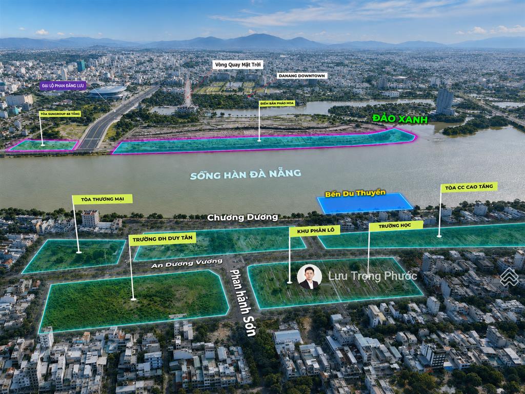 Bán quỹ đất vàng 3,6ha mặt tiền đường chương dương view sông hàn đà nẵng, pháp lý chuẩn