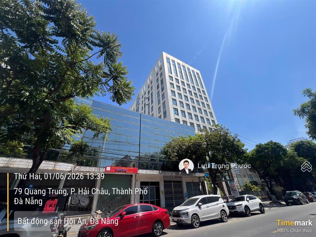 Bán đất đường quang trung, hải châu, 1187m², xây building 19 tầng, mặt tiền 34m hiếm có