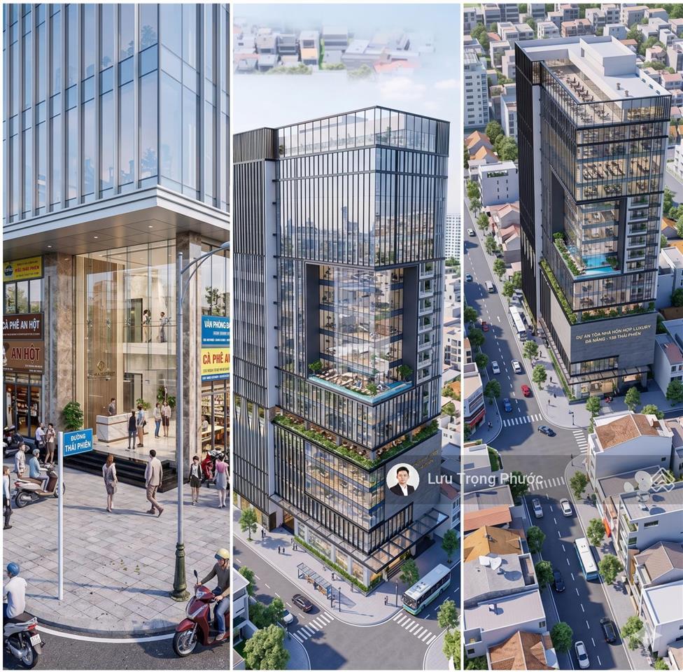 Bán đất đường thái phiên, đà nẵng, 1268.6m2, dự án 20 tầng căn hộ văn phòng, 280 triệu/m2