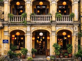 Cần bán nhà cổ pháp 2 mặt tiền đường phan bội châu, hội an, ngang 10m, dòng tiền tốt, giá 35 tỷ