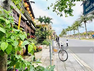 Bán nhà 2 mặt tiền đường nguyễn phúc chu, phố cổ hội an, view sông, ngang 9,6m