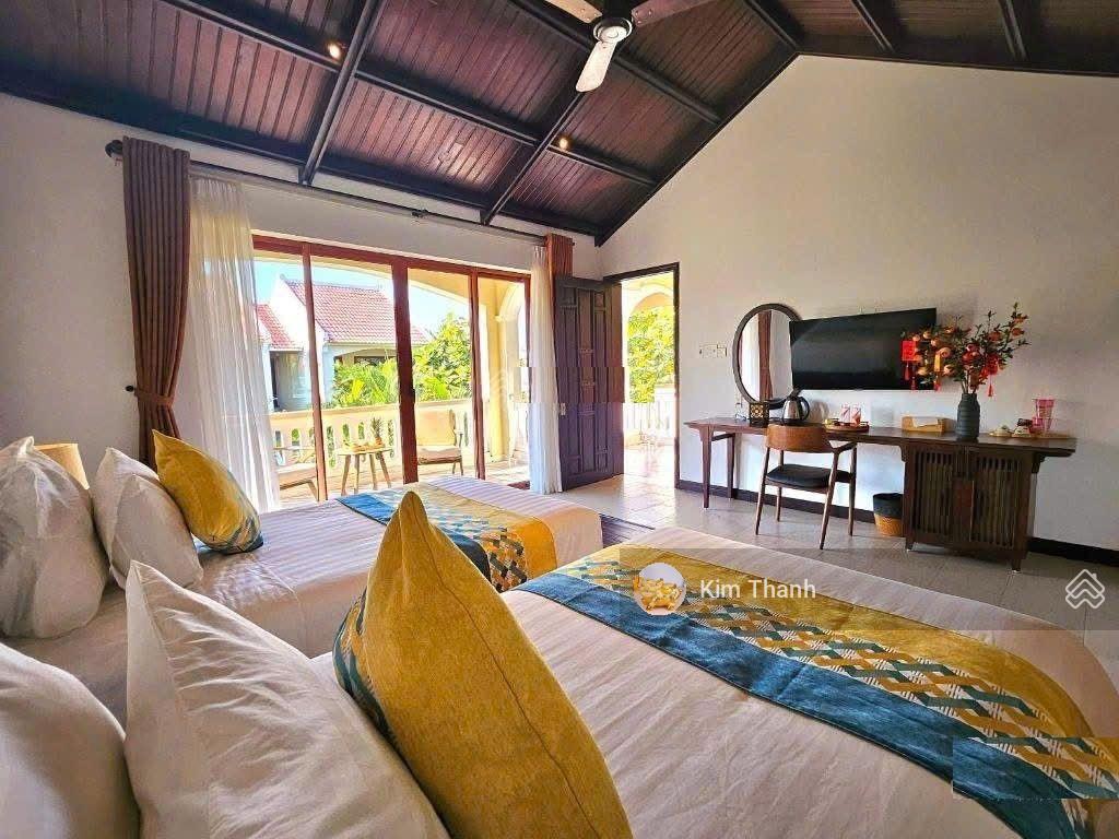 Bán nhà nghỉ dưỡng hội an 1.080m2, 14 phòng, hồ bơi, view lúa, dòng tiền 75 triệu/tháng