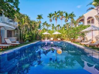 Bán nhà nghỉ dưỡng hội an 1.080m2, 14 phòng, hồ bơi, view lúa, dòng tiền 75 triệu/tháng