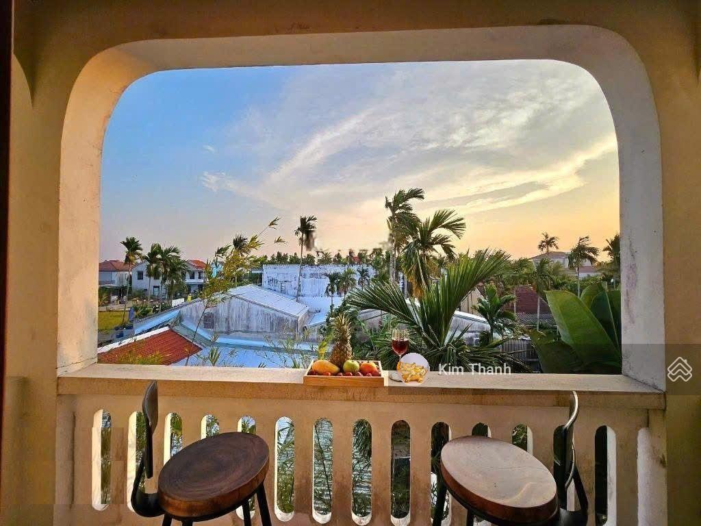 Bán nhà nghỉ dưỡng hội an 1.080m2, 14 phòng, hồ bơi, view lúa, dòng tiền 75 triệu/tháng