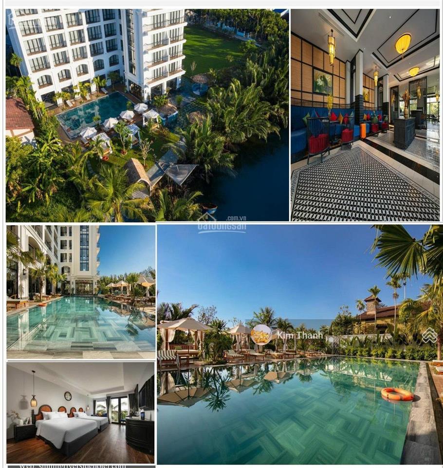 Bán hotel spa resort khách sạn 80 phòng, trực diện sông thu bồn hội an, giá 110 tỷ
