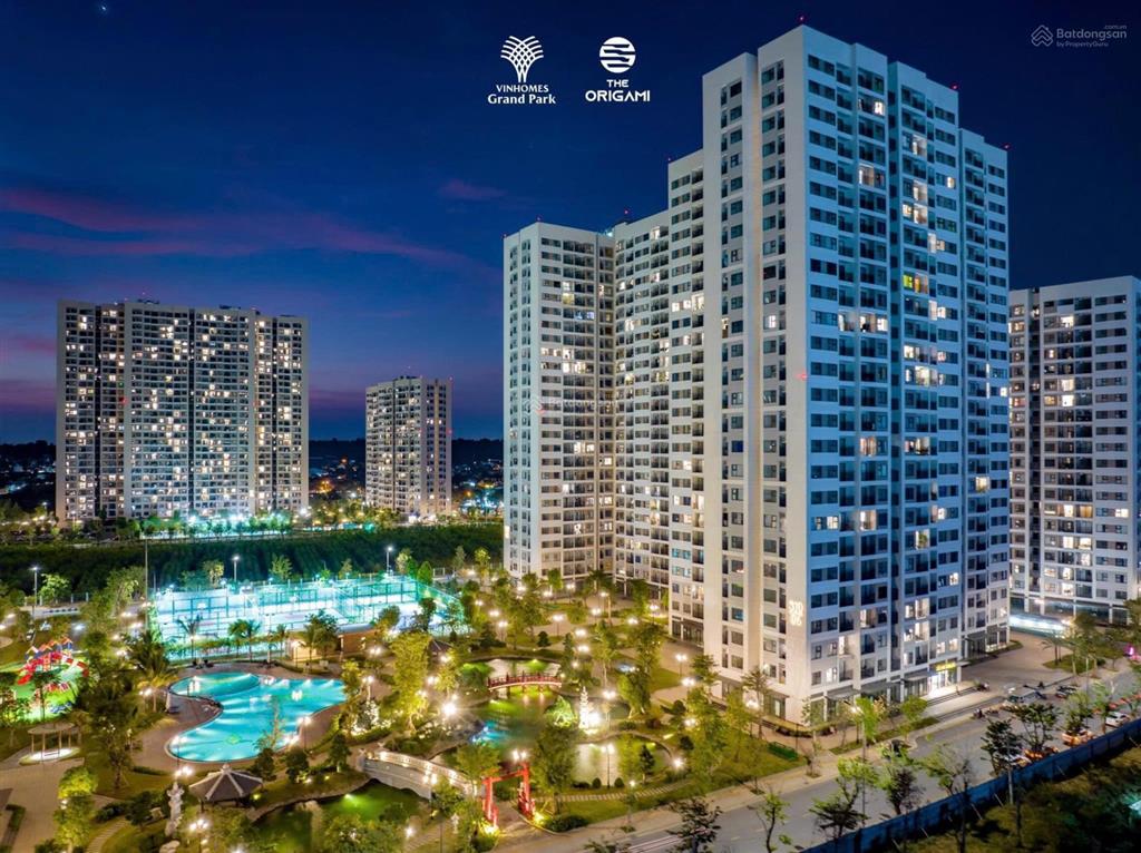 Giảm sốc 30% căn 2pn+ s1007 origami, vườn nhật hồ cá koi thư giãn, view trực diện, giá 3,6 tỷ