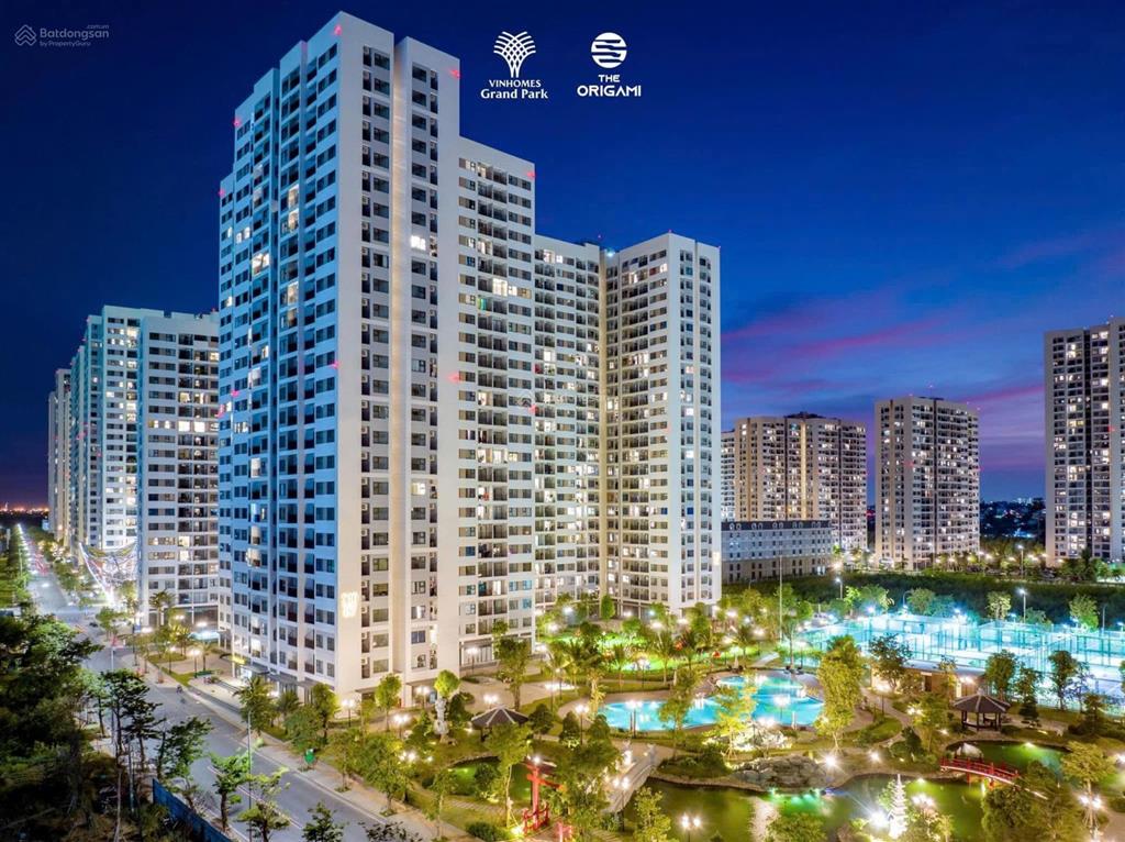 Giảm sốc 30% căn 2pn+ s1007 origami, vườn nhật hồ cá koi thư giãn, view trực diện, giá 3,6 tỷ