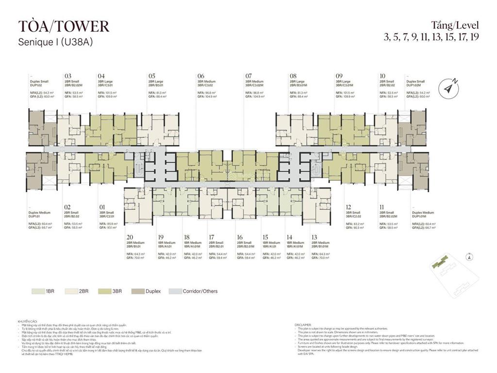 Bán gấp căn hộ chung cư the senique hanoi, 5,99 tỷ, 86m2, 3pn, 2wc tại gia lâm, hà nội