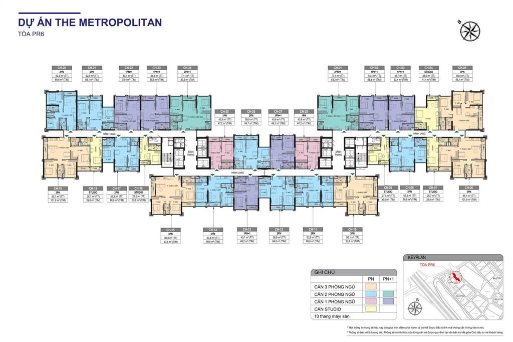 Bán cc 1pn, 1wc tại the paris, 44m2, giá 2,79 tỷ, view đẹp, uy tín