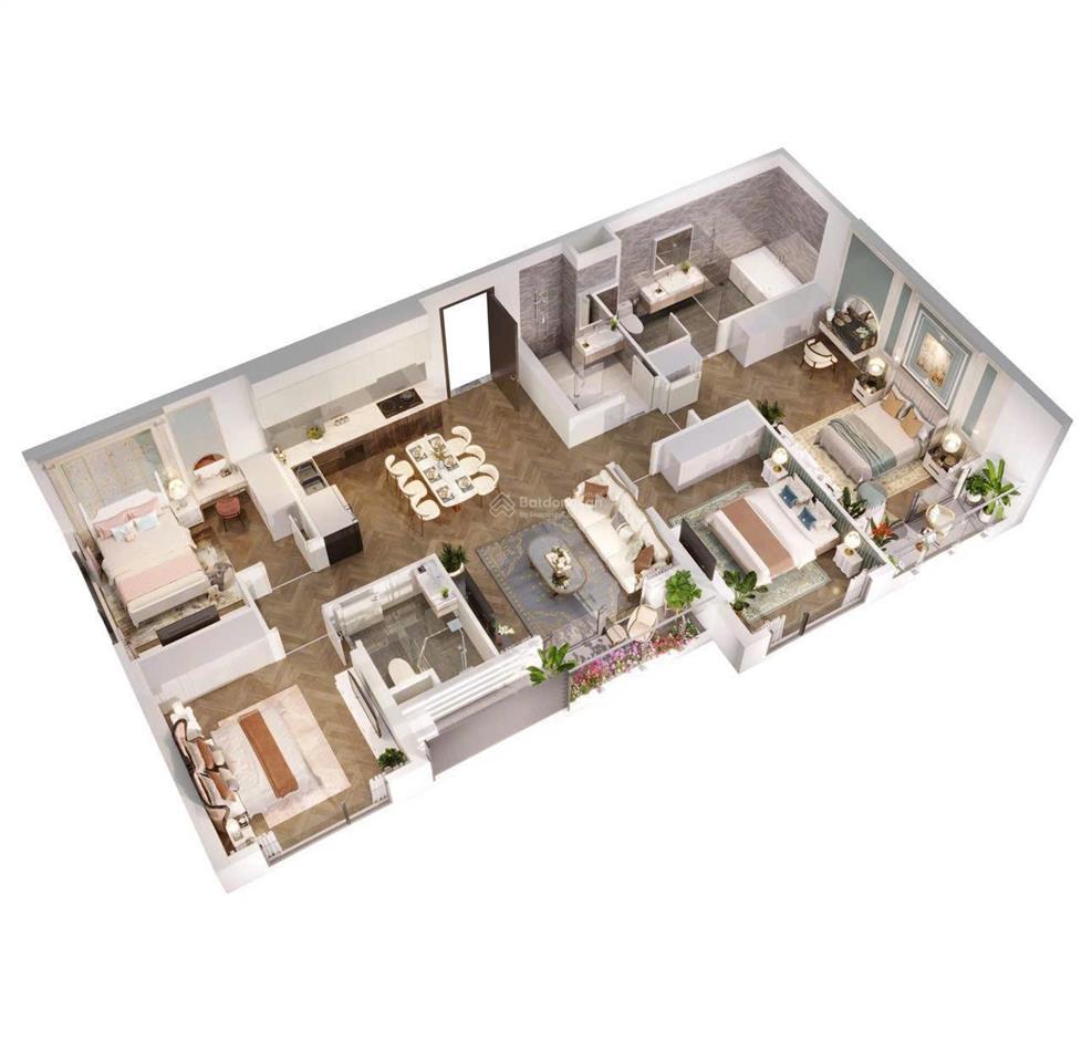 Bán căn hộ 3pn, 2wc tại the paris, 113m2, giá 8,59 tỷ vnd