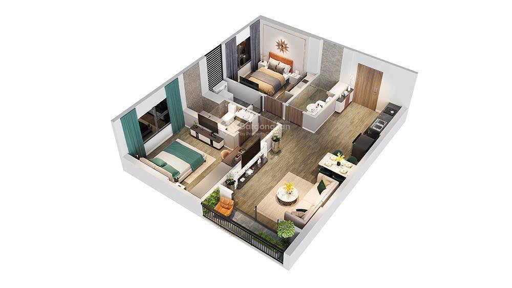 Bán căn hộ 2pn, 2wc tại the beverly  vinhomes ocean park, 4,8 tỷ, 75,5m2