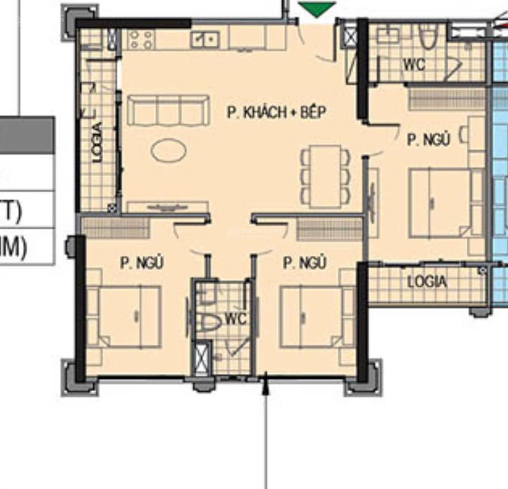 Bán căn hộ 3pn, 2wc, 86m2 tại the paris  vinhomes ocean park, 5,3 tỷ